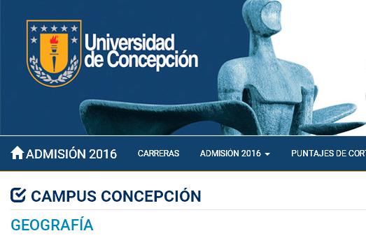 Convocatoria a cargo de docente en Departamento de Geografía de la Universidad de Concepción