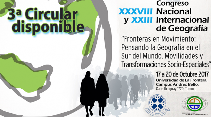 Tercera Circular – XXXVIII Congreso Nacional y XXIII Internacional de Geografía