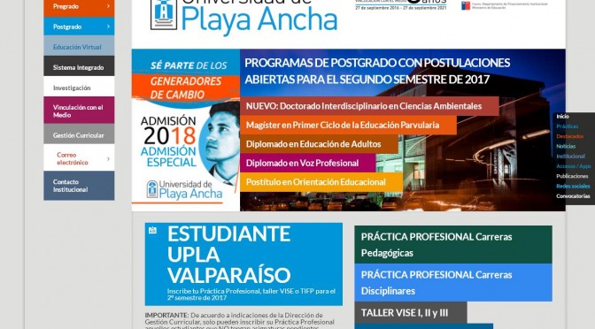 Universidad de Playa Ancha, abre Concurso para 5 cargos académicos y de investigación en el ámbito de la Geografía Humana y Física.