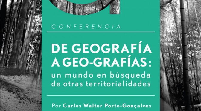 Departamento de Geografía de la Universidad de Chile, invita a Conferencia